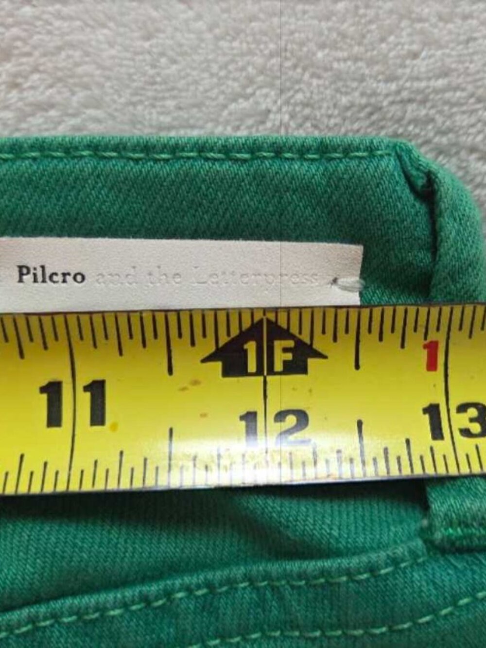 New 25 Anthropologie x Pilcro and the Letterpress skinny ankle jeans in green - Picture 10 of 10